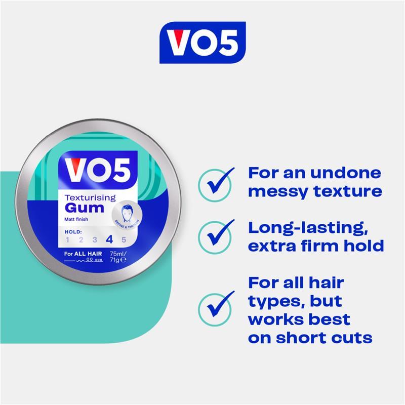 Vo5 Hair Gel Texturizing Gum 75mL