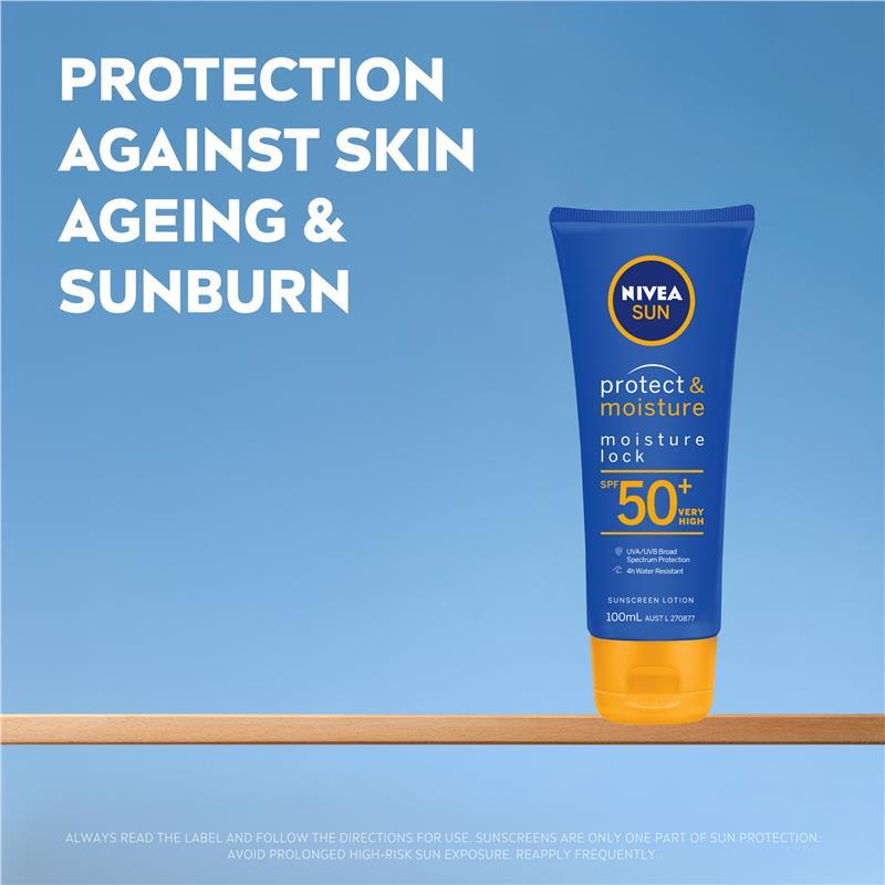 NIVEA Sun Protect & Moisture SPF50+ Sunscreen Lotion 100ml