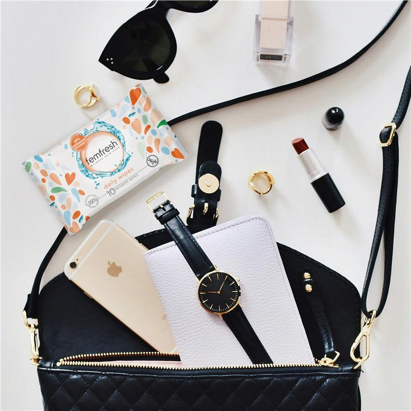 Femfresh Pocket Wipes 10 Travel Pack