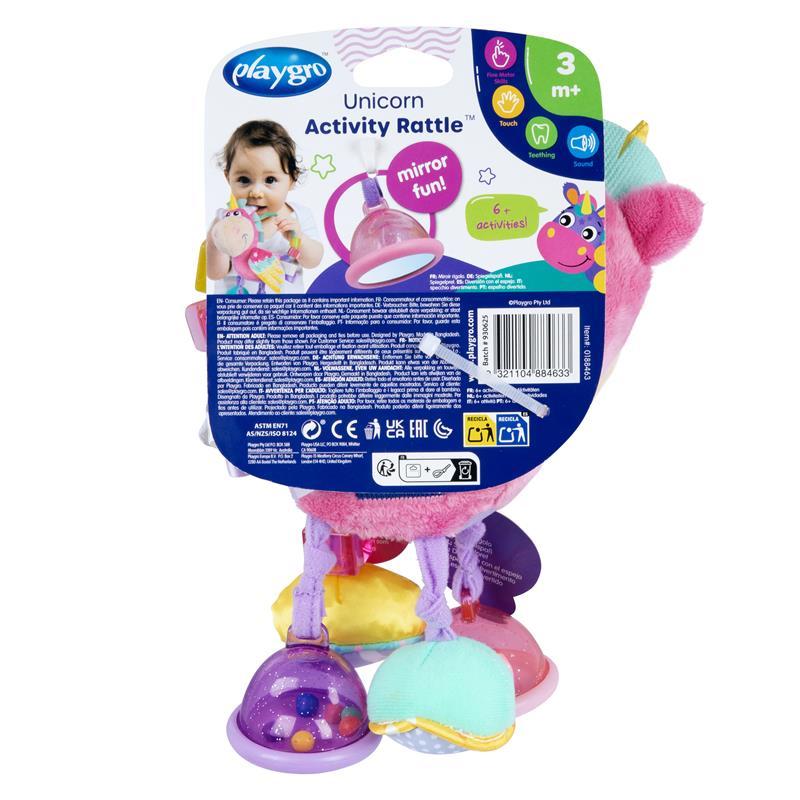 Playgro Unicorn Activity Rattle