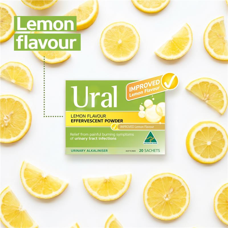 Ural Effervescent Powder Lemon 28 Sachets