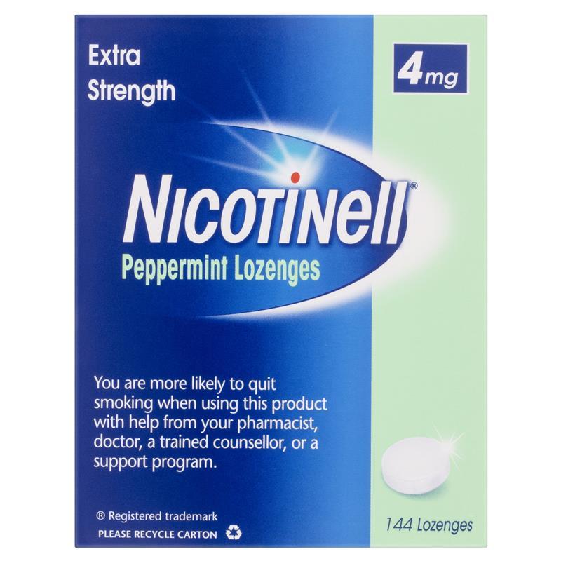 Nicotinell Lozenges Mint 4mg 144 Exclusive Size
