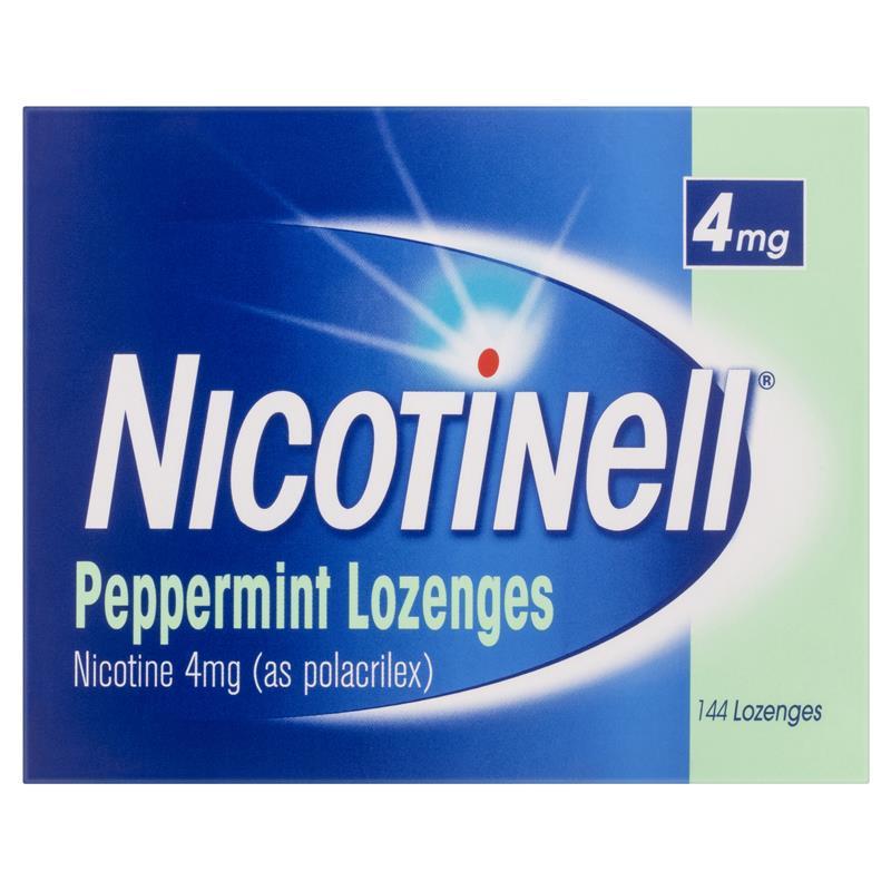 Nicotinell Lozenges Mint 4mg 144 Exclusive Size