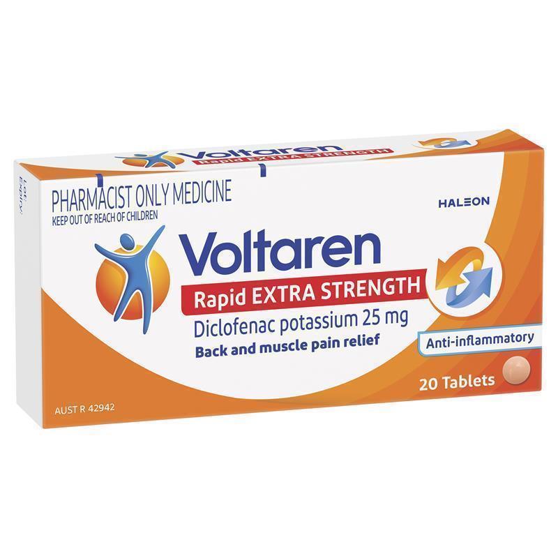 Voltaren Rapid 25mg Tablets 20 - Diclofenac (S3)