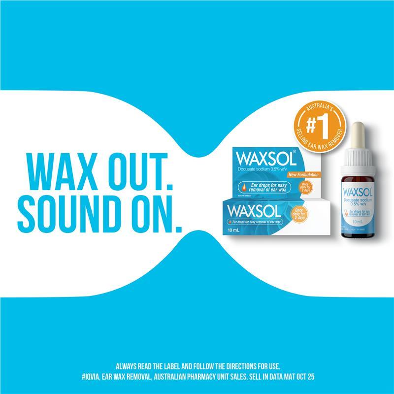 Waxsol Ear Drops 0.5% 10mL
