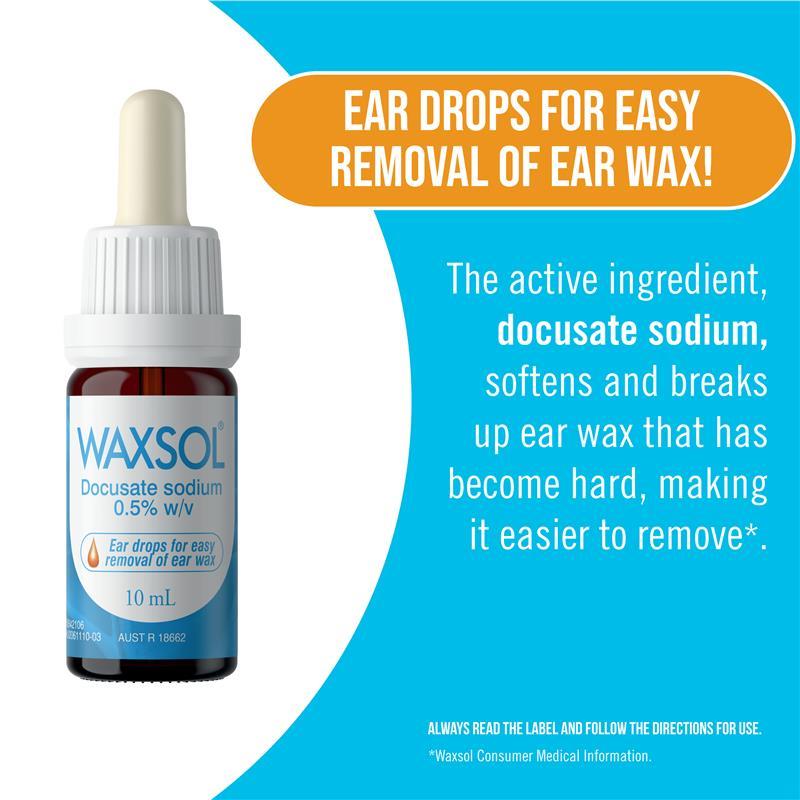 Waxsol Ear Drops 0.5% 10mL