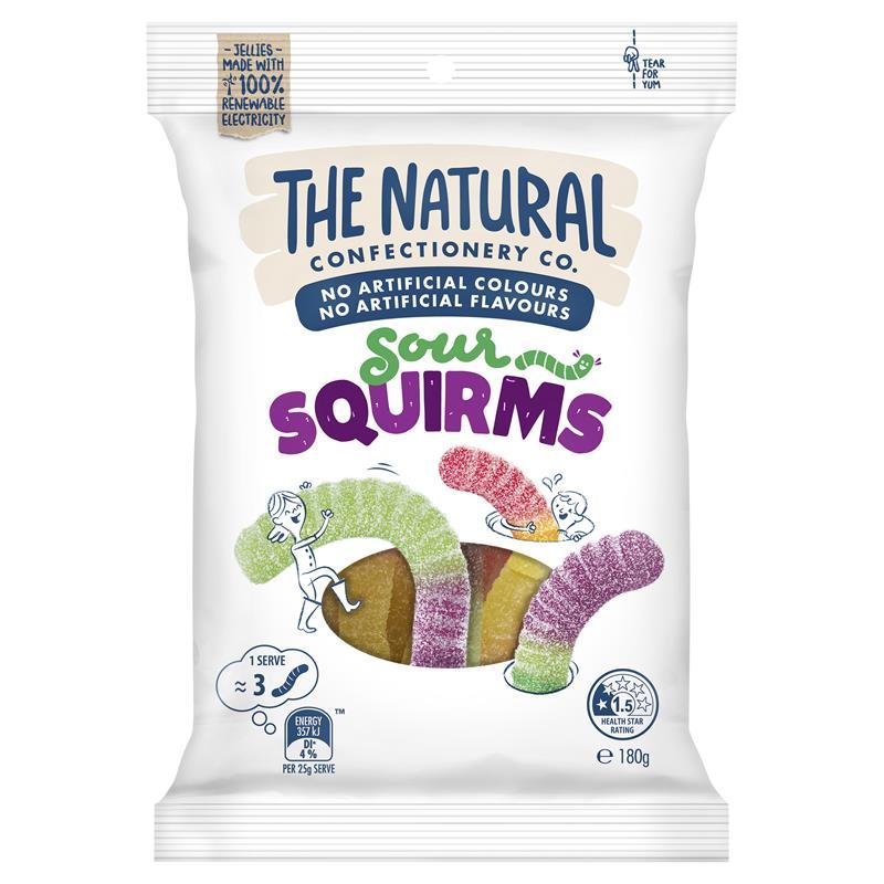 The Natural Confectionery Co. Squirms 180g