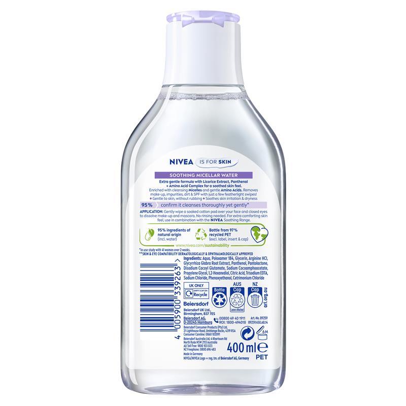 NIVEA Daily Essentials Sensitive Caring Micellar Water 400ml