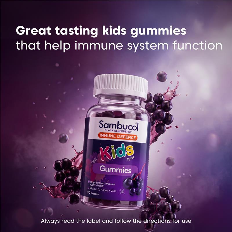 Sambucol Kids Immunity- Immune Defence 50 Gummies