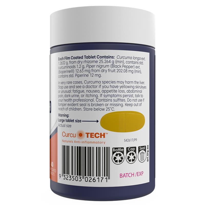 Bioglan Curcumin Double Strength 1200mg 40 Tablets