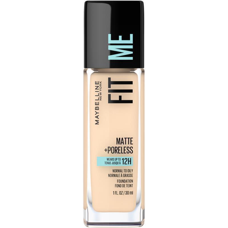 Maybelline Fit Me Matte & Poreless Mattifying Liquid Foundation - Light Beige 118