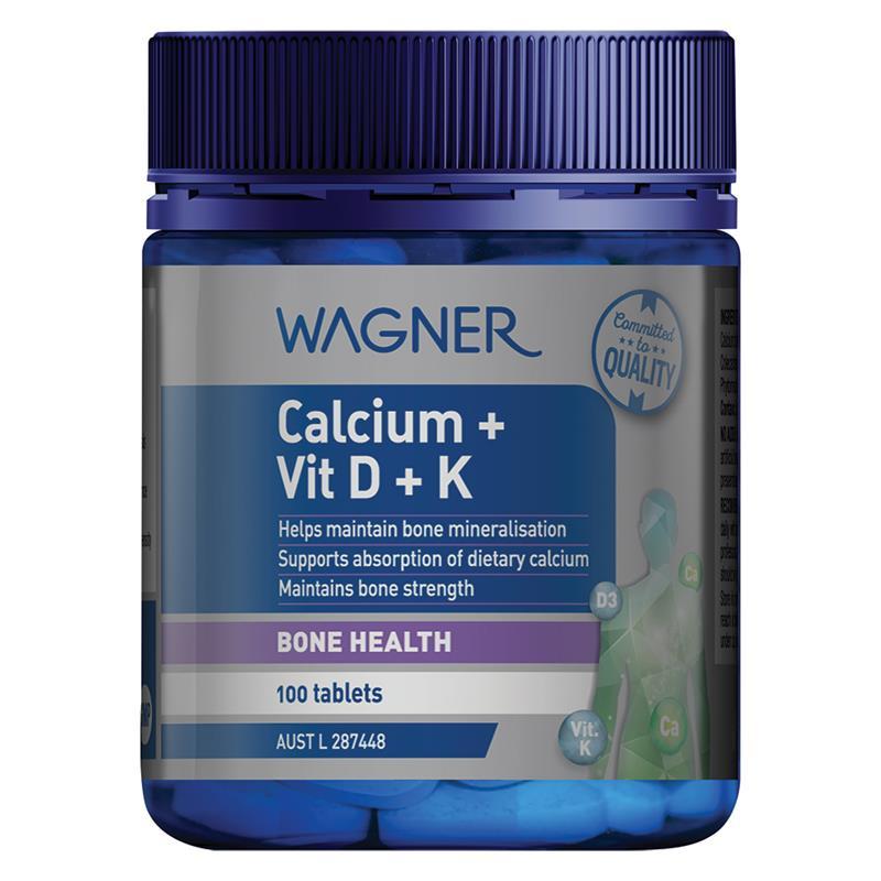 Wagner Calcium + Vitamin D + K 100 Tablets