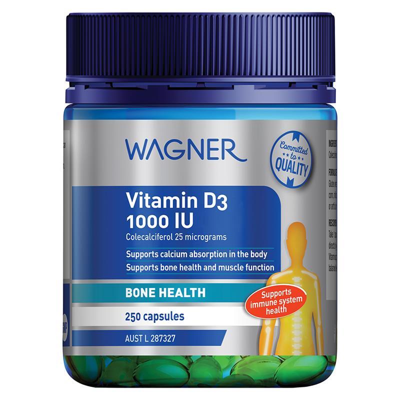 Wagner Vitamin D3 1000IU 250 Capsules