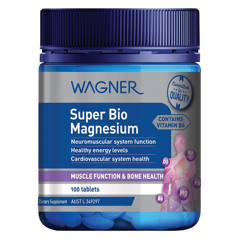 Wagner Super Bio Magnesium 100 Tablets