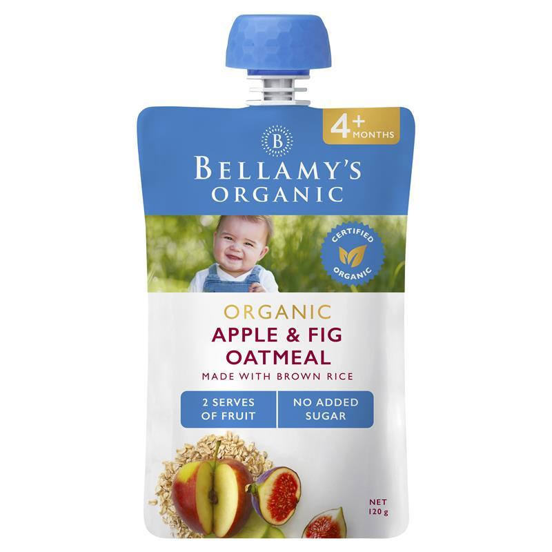 Bellamy's Organic Apple Fig & Oatmeal 120g