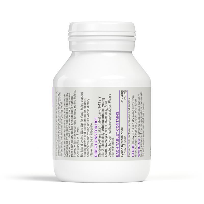 Bio Island Lysine Step Up for Youth 60 Chewable tablets