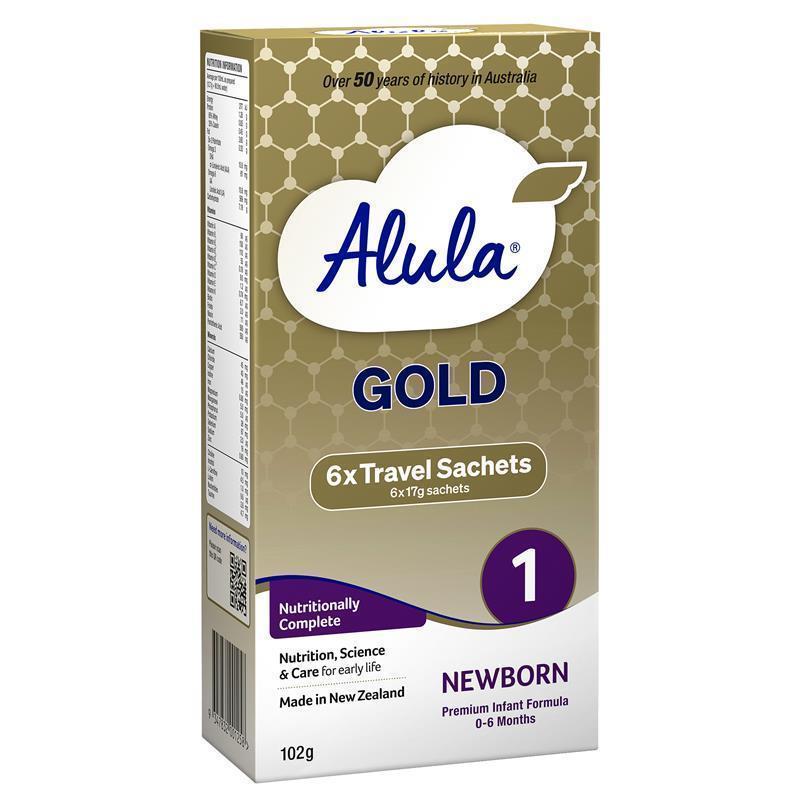 Buy Alula Gold Stage 1 Newborn Infant Formula 0-6 Months Stick Pack 6 x ...