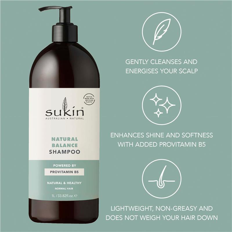 Sukin Natural Balance Shampoo 1 Litre