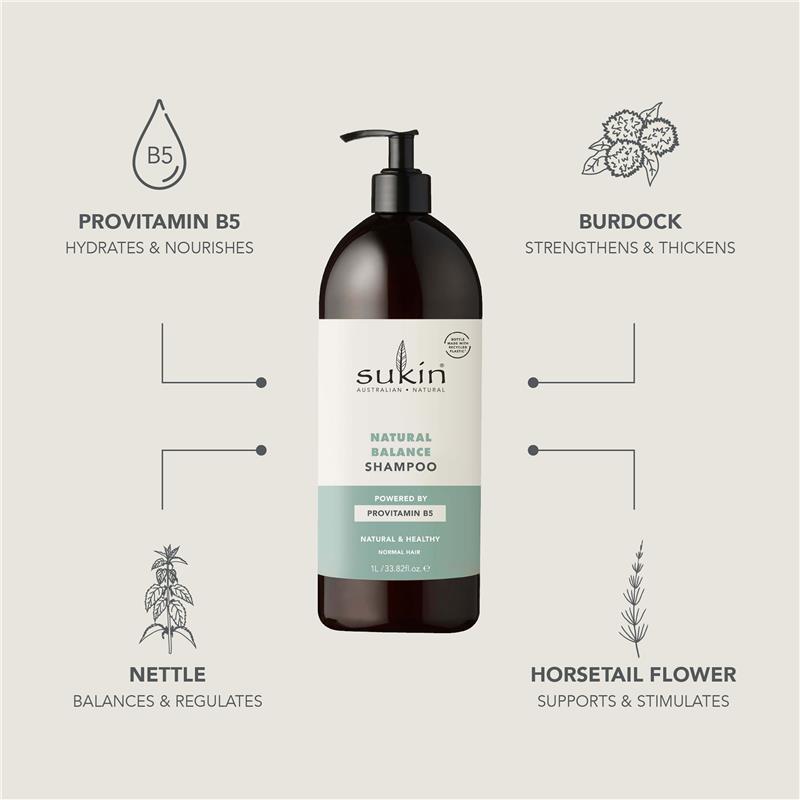 Sukin Natural Balance Shampoo 1 Litre