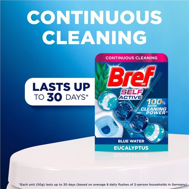Buy Bref Blue Active Eucalyptus Toilet Block 50g online at Chemist ...