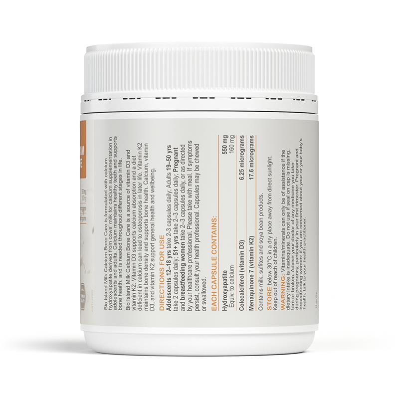 Bio Island Milk Calcium Bone Care 150 Softgel Capsules