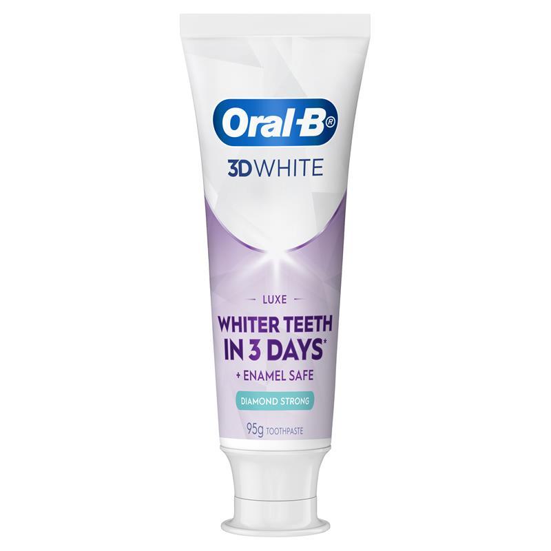 Oral B Teeth Whitening Toothpaste 3D White Luxe Diamond Strong 95g
