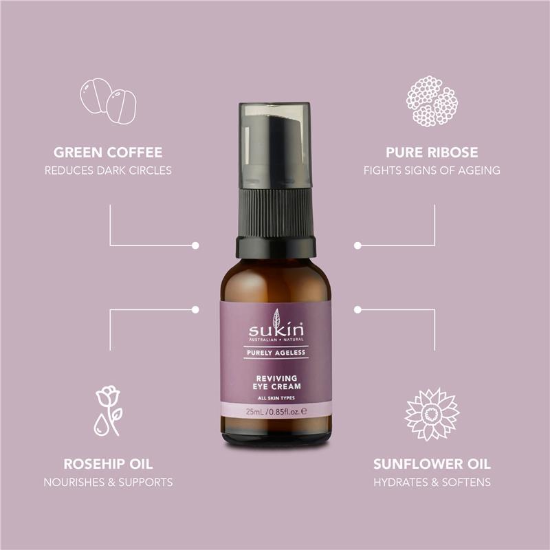 Sukin Purely Ageless Reviving Eye Cream 25ml