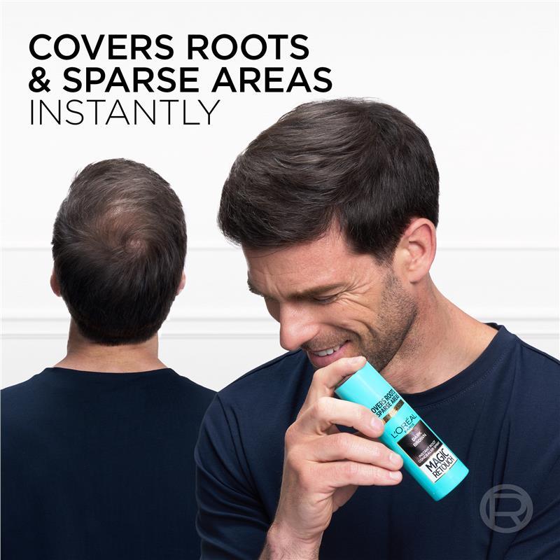L'Oreal Paris Magic Retouch Temporary Root Concealer Spray - Cool Brown (Instant Grey Hair Coverage)