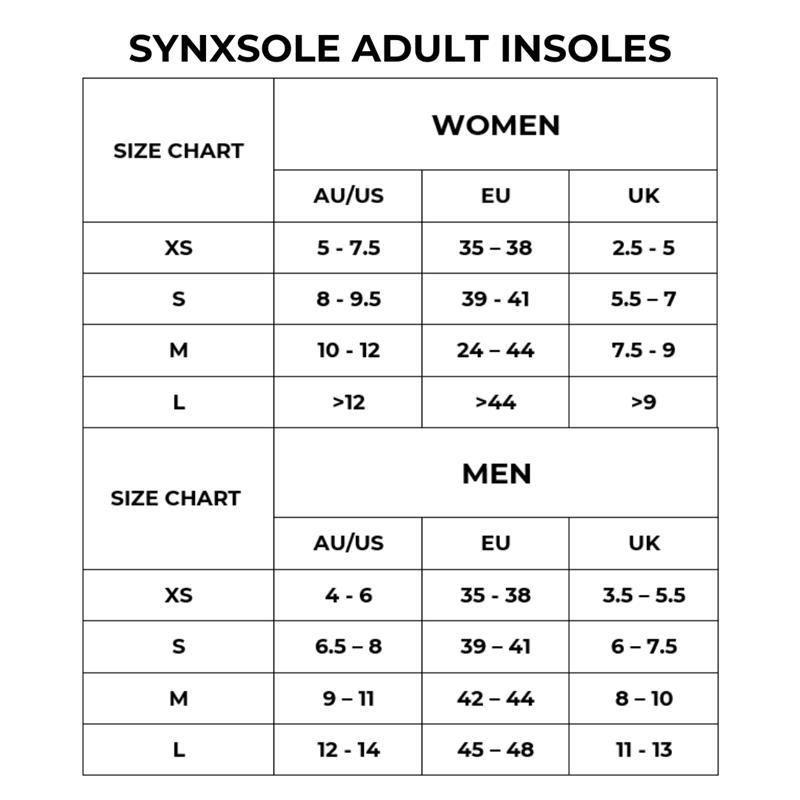 Synxsole Everyday Insoles Extra Small