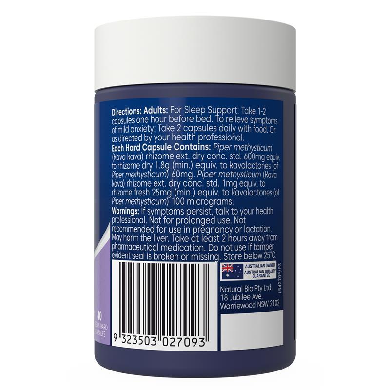 Bioglan Kava 40 Capsules