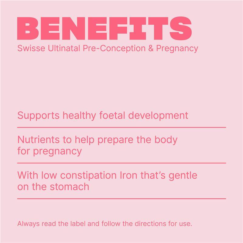 Swisse Ultinatal Pre Conception & Pregnancy 180 Capsules