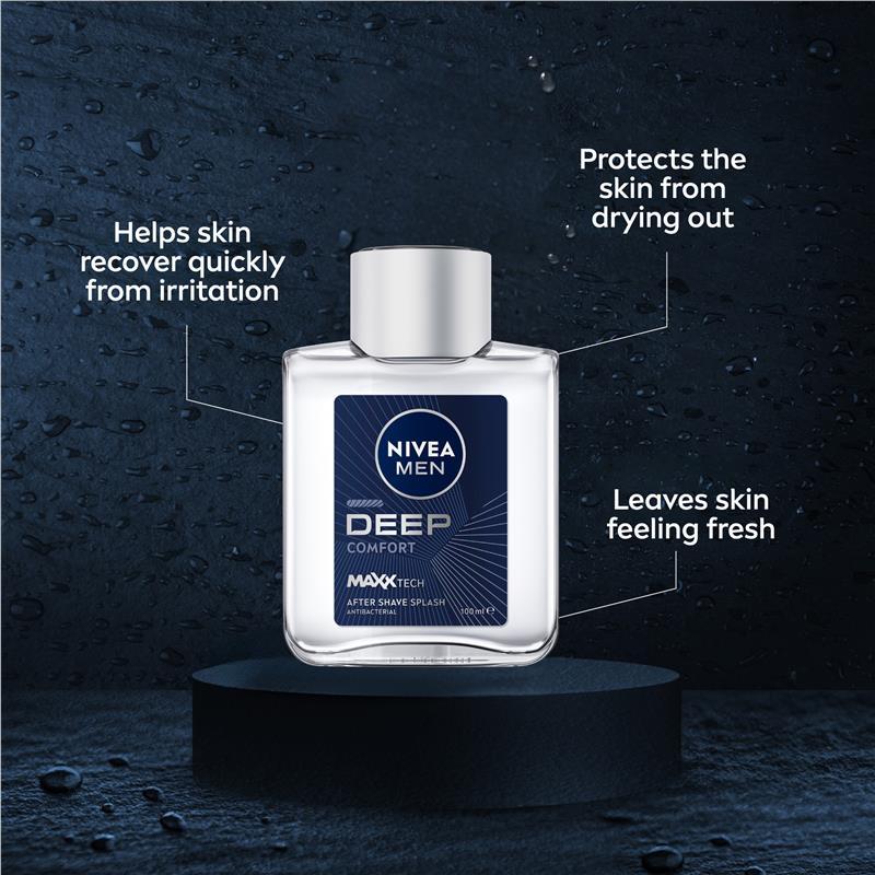 NIVEA for Men Deep After Shave Splash 100ml