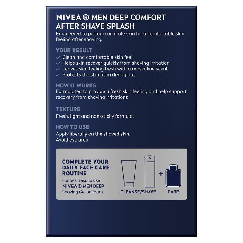 NIVEA for Men Deep After Shave Splash 100ml