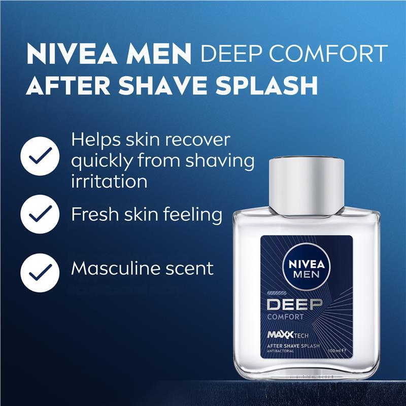 NIVEA for Men Deep After Shave Splash 100ml