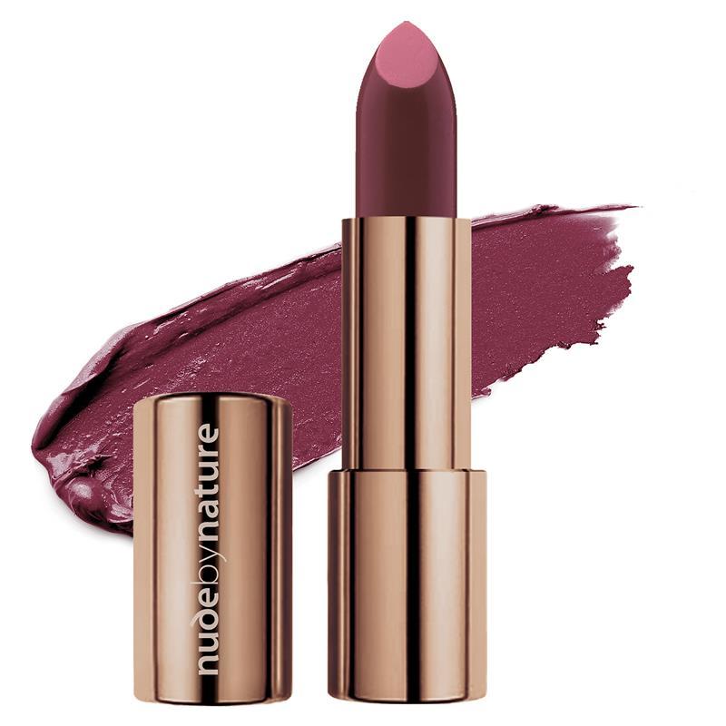 Nude by Nature Moisture Shine Lipstick 07 Deep Plum