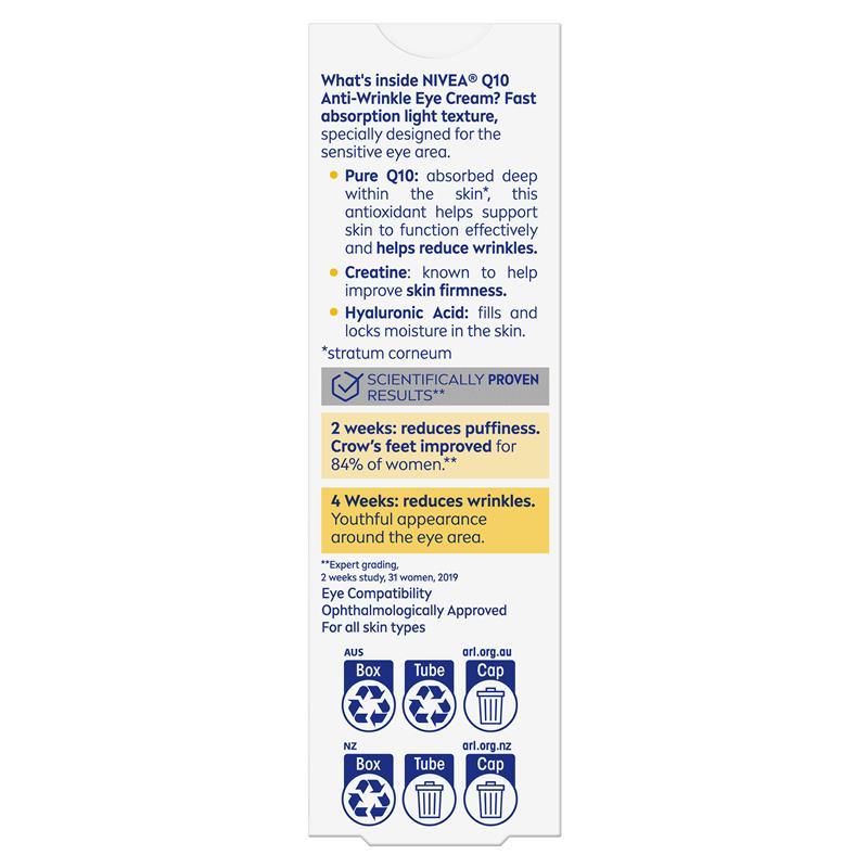 NIVEA Q10 Anti-Wrinkle Eye Cream 15ml