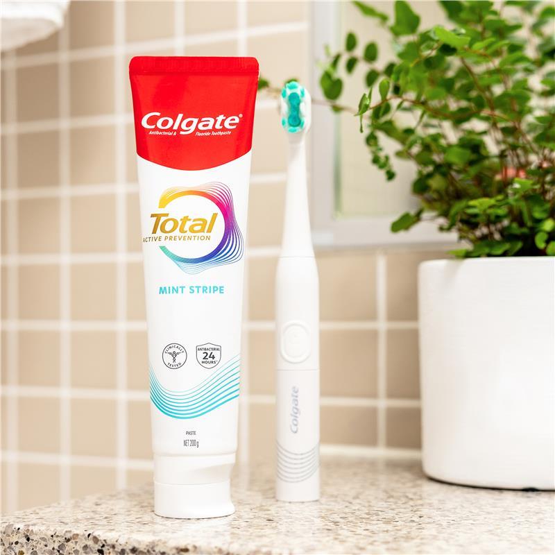Toothpaste Stripes Buy Colgate Toothpaste Total Active Prevention Mint Stripe 115g online ...
