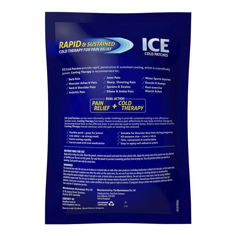ICE Cold Patches 4 Pack