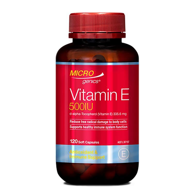 Microgenics Vitamin E 500IU 120 Capsules