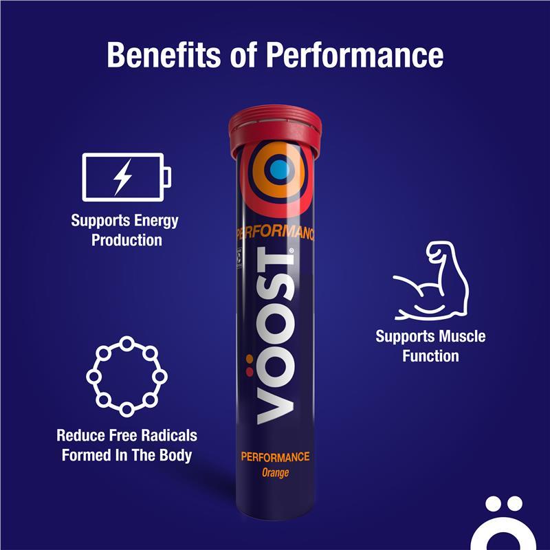 Voost Vitamin B+ Orange Performance Effervescent 20 Tablets