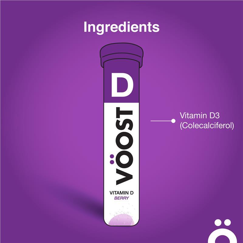 Voost Vitamin D Effervescent 20 Tablets