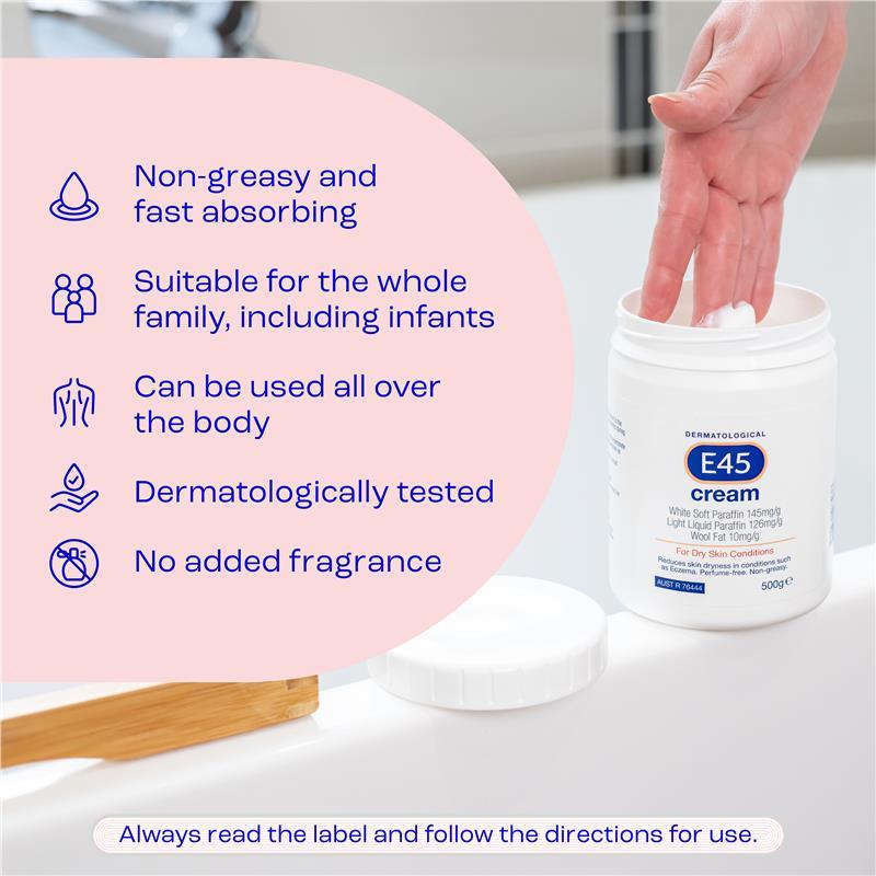 E45 Dermatological Cream 500g