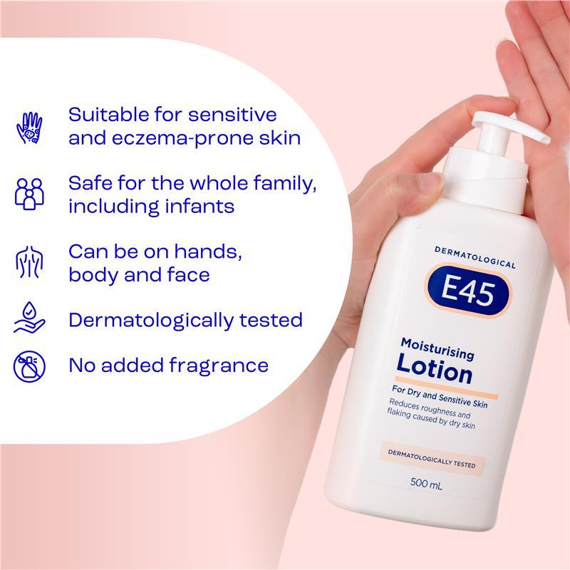 E45 Moisturising Lotion 500ml