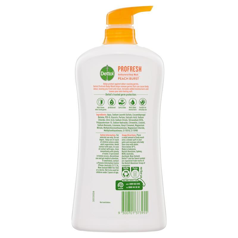 Dettol Profresh Peach Burst Body Wash 950ml