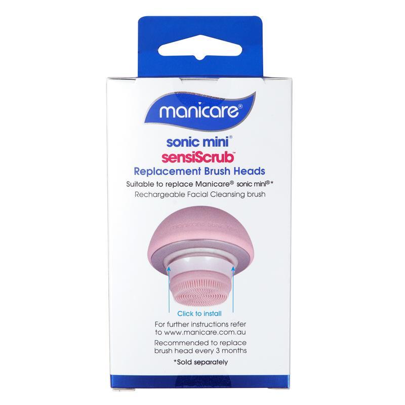 Manicare Sonic Mini SensiScrub Replacement Brush Heads Twin Pack