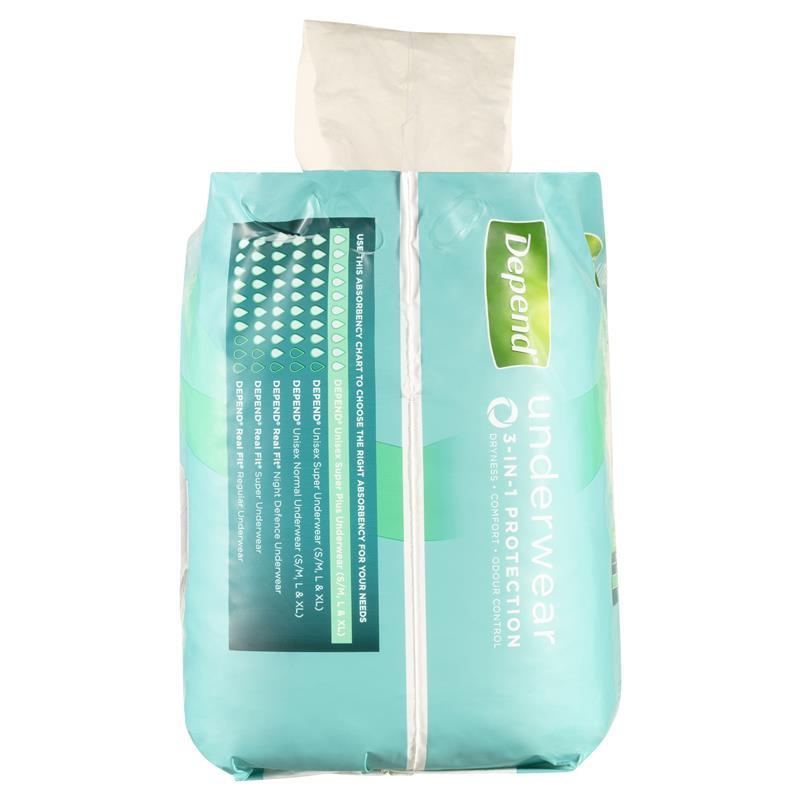 Depend Expert Care Incontinence Underwear Super Plus Large 9 Pack