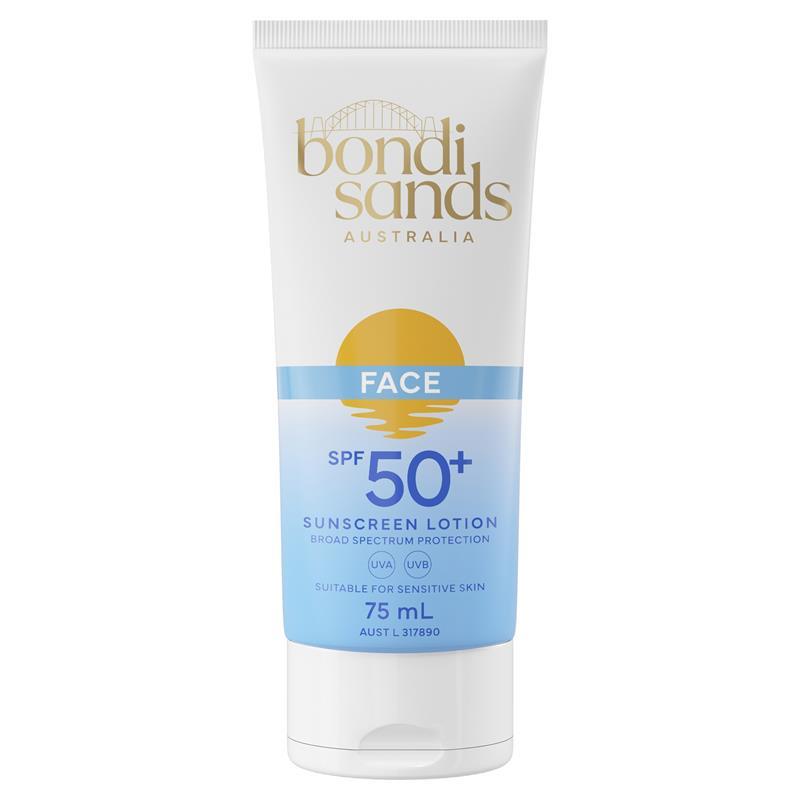 Bondi Sands Daily Moisturising Face SPF 50+ Sunscreen Lotion Fragrance Free 75ml