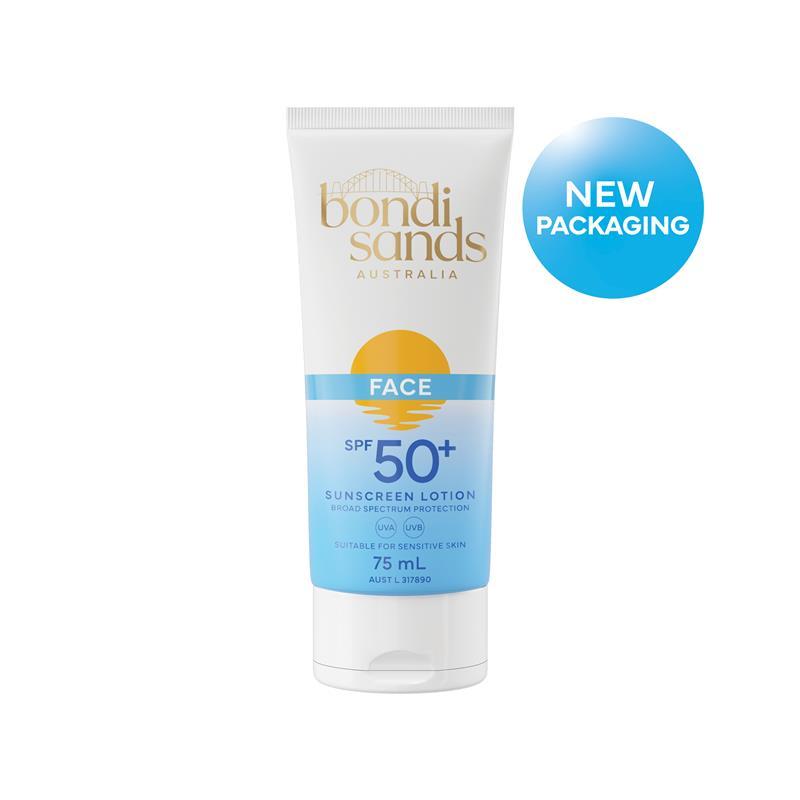 Bondi Sands Daily Moisturising Face SPF 50+ Sunscreen Lotion Fragrance Free 75ml