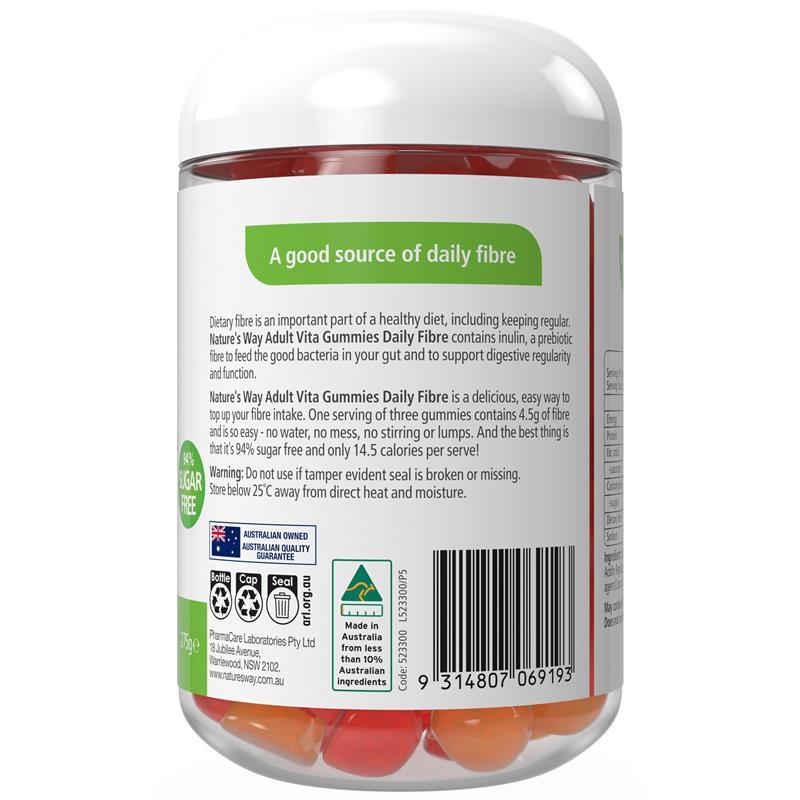 Nature's Way Adult Vita Gummies Fibre 110 Gummies