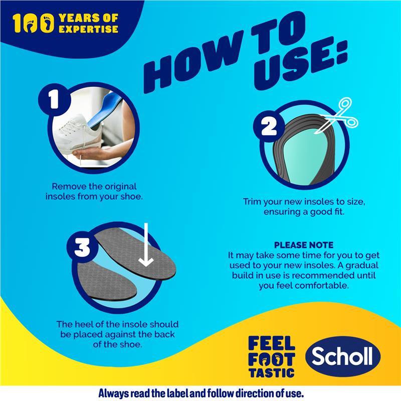 Scholl In Balance Ball of Foot & Arch Orthotic Insole Large